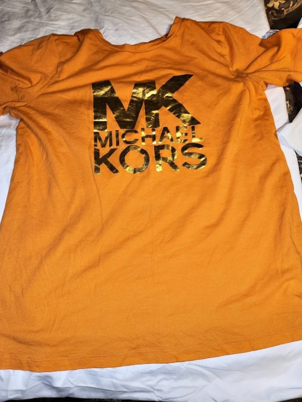 Michael Kors Logo Tee in Orange